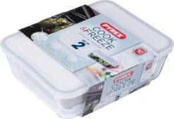 Pyrex Ovenschaal Met Deksel Cook&freez 25 X 19 X 8 Cm 2.6 L 1.5 L -Keuken BBQ 1200x820 1