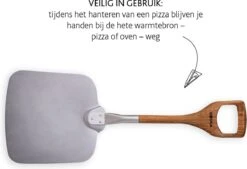Boska Pizzaschep Barbecue - Kort Handvat - Stabiel - Aluminium - Eikenhout - BBQ Accessoires -Keuken BBQ 1200x820