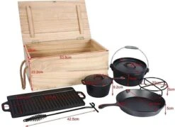 EL Fuego Dutch Oven Set Gietijzer 7-delig -Keuken BBQ 1200x872 3