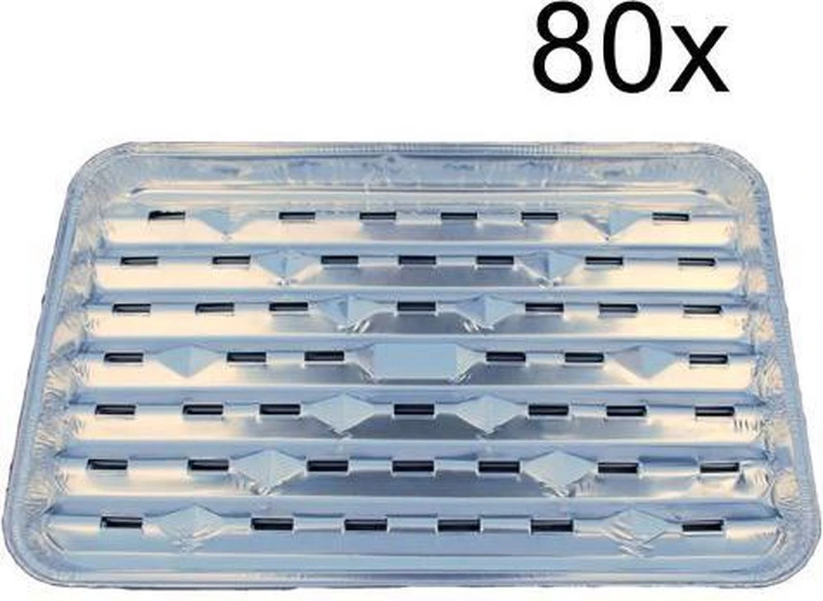 S'MART BBQ Aluminium Grillschaal 80 Stuks 34x22x2,5cm (2 X 40 Stuks) Ideaal Voor Op De BBQ - Wegwerp Grillschalen - Voordeelverpakking BBQ Accessoires 3 S'MART BBQ Aluminium Grillschaal 80 Stuks 34x22x2,5cm (2 X 40 Stuks) Ideaal Voor Op De BBQ - Wegwerp Grillschalen - Voordeelverpakking BBQ Accessoires