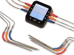 Patton - Kamado 21" - Premium Black - Keramische Barbecue - Incl. Bluetooth Kerntemperatuurmeter - LED Verlichting - Large - Compleet - Zwart -Keuken BBQ 1200x900 18