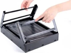 Merkloos Decopatent® Portable Houtskool BBQ - Barbecue - Inklapbaar - Barbecue Houtskool - Tafel Grill - Camping - Strand - Festival - Park -Keuken BBQ 1200x909