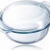 Pyrex Classic Ovenschaal Rond - Inclusief Deksel - Borosilicaatglas - 1,4 Liter - Transparant
