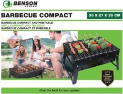Benson Barbecue Compact - Met Handvat - 35 X 27 X 20 Cm -Keuken BBQ 1200x916