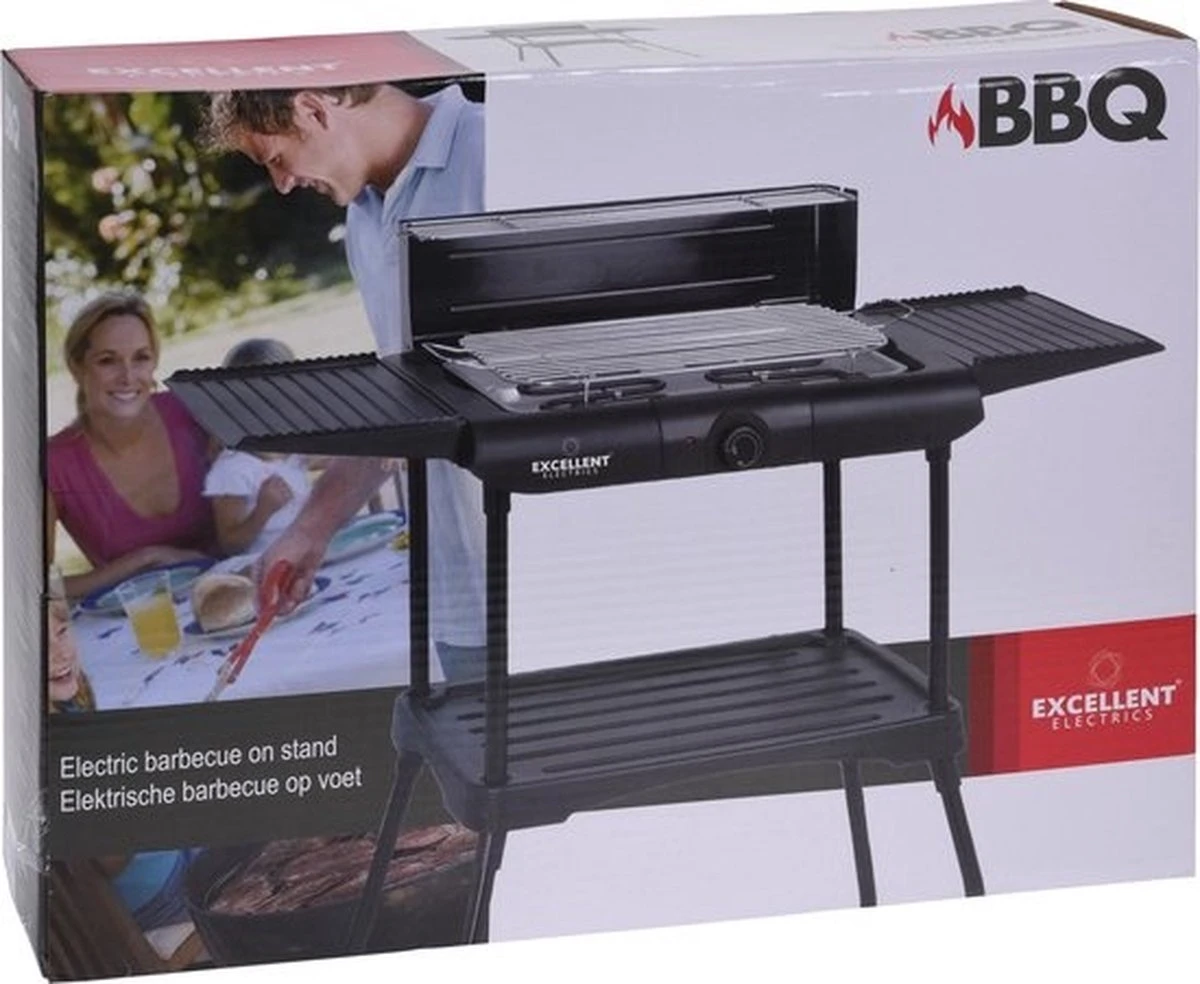 Excellent Electrics Elektrische Barbecue - Grilloppervlak (LxB) 36x24 Cm - 2000W - Zwart 8 Excellent Electrics Elektrische Barbecue - Grilloppervlak (LxB) 36x24 Cm - 2000W - Zwart - Afbeelding 6