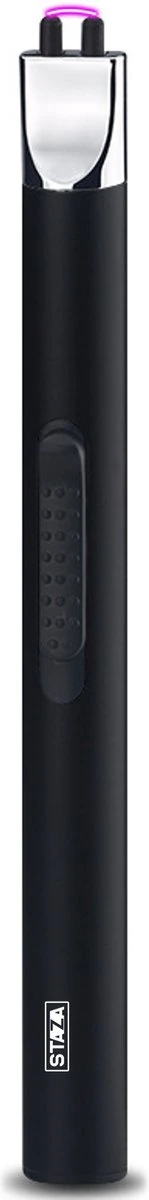 Staza - Oplaadbare Lange Elektrische Aansteker - Duurzame Plasma Aansteker - Inclusief Cadeauverpakking - BBQ - Kaarsen - Zwart 3 Staza - Oplaadbare Lange Elektrische Aansteker - Duurzame Plasma Aansteker - Inclusief Cadeauverpakking - BBQ - Kaarsen - Zwart