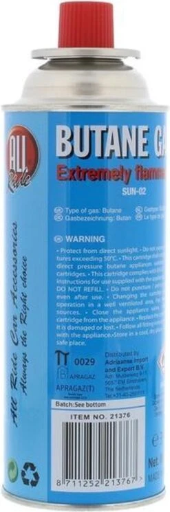 All Ride Butaan Gas / Navulgas -Keuken BBQ 398x1200 1