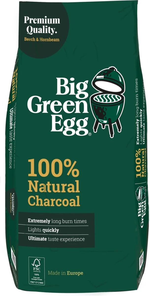 Big Green Egg BigGreenEgg Houtskool Europa 9kg - 1 Zak 4 Big Green Egg BigGreenEgg Houtskool Europa 9kg - 1 Zak - Afbeelding 2