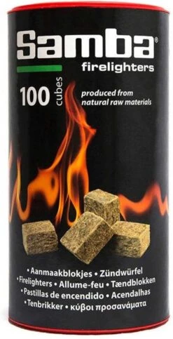 Samba Bruine Aanmaakblokjes Openhaard - 600 Stuks In Kokers - Omdoos -Keuken BBQ 614x1200 1