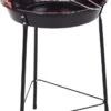 Houtskoolbarbecue Ø33 Cm | Verstelbare Grill BBQ | Halfopen | Zwart / Rood -Keuken BBQ 653x1200