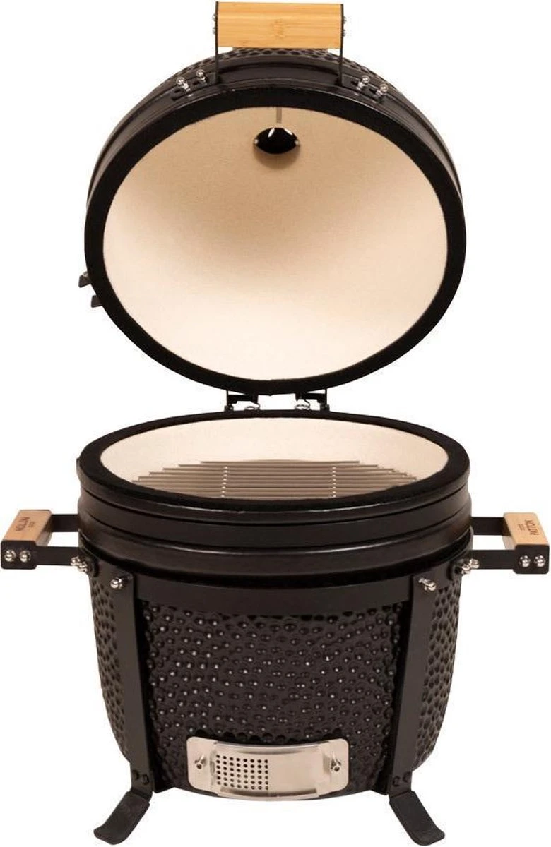 Patton Kamado 15" - Tafel Model - Keramische Barbecue - Premium Black - Medium - Compleet - Mat Zwart 8 Patton Kamado 15" - Tafel Model - Keramische Barbecue - Premium Black - Medium - Compleet - Mat Zwart - Afbeelding 6
