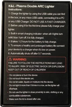 K&L Elektrische Plasma Aansteker - Vuurwerk - USB Oplaadbaar - Storm Bestendig 8 K&L Elektrische Plasma Aansteker - Vuurwerk - USB Oplaadbaar - Storm Bestendig -Keuken BBQ 808x1200 4