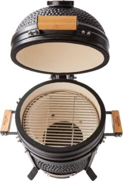 Patton Kamado 15" - Tafel Model - Keramische Barbecue - Premium Black - Medium - Compleet - Mat Zwart 10 Patton Kamado 15" - Tafel Model - Keramische Barbecue - Premium Black - Medium - Compleet - Mat Zwart -Keuken BBQ 814x1200