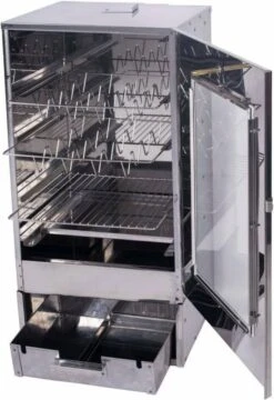 2-L Home & Garden XL Rookoven - RVS - 80x40x28 Cm - 3 Etages -Keuken BBQ 824x1200