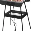 Royalty Line Elektrische Barbecue - Indoor En Outdoor BBQ - Tafelgrill - Elektrische Grill - Grill Oppervlak 40x24 Cm - 2000W - Met Stand - Zwart -Keuken BBQ 878x1200