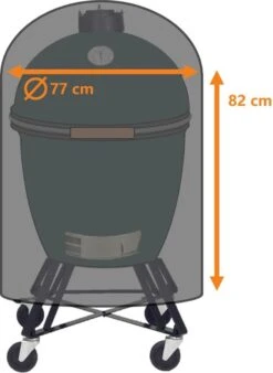 Luxe Waterdichte Ronde BBQ Hoes - 84 Cm X 77 Cm - Barbecue Beschermhoes - BBQ Accessoires - Geschikt Voor O.a. Kamado, Big Green Egg, Grill Guru, The Bastard, Patton, Weber -Keuken BBQ 878x1200 2