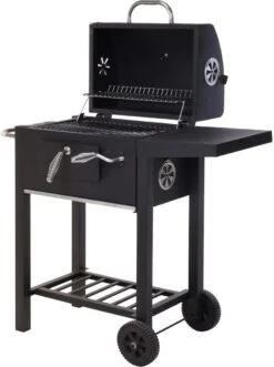 Vaggan Luxe Houtskool Barbecue - Grilloppervlak (LxB) 44 X 32 Cm - Staal - Matzwart -Keuken BBQ 896x1200