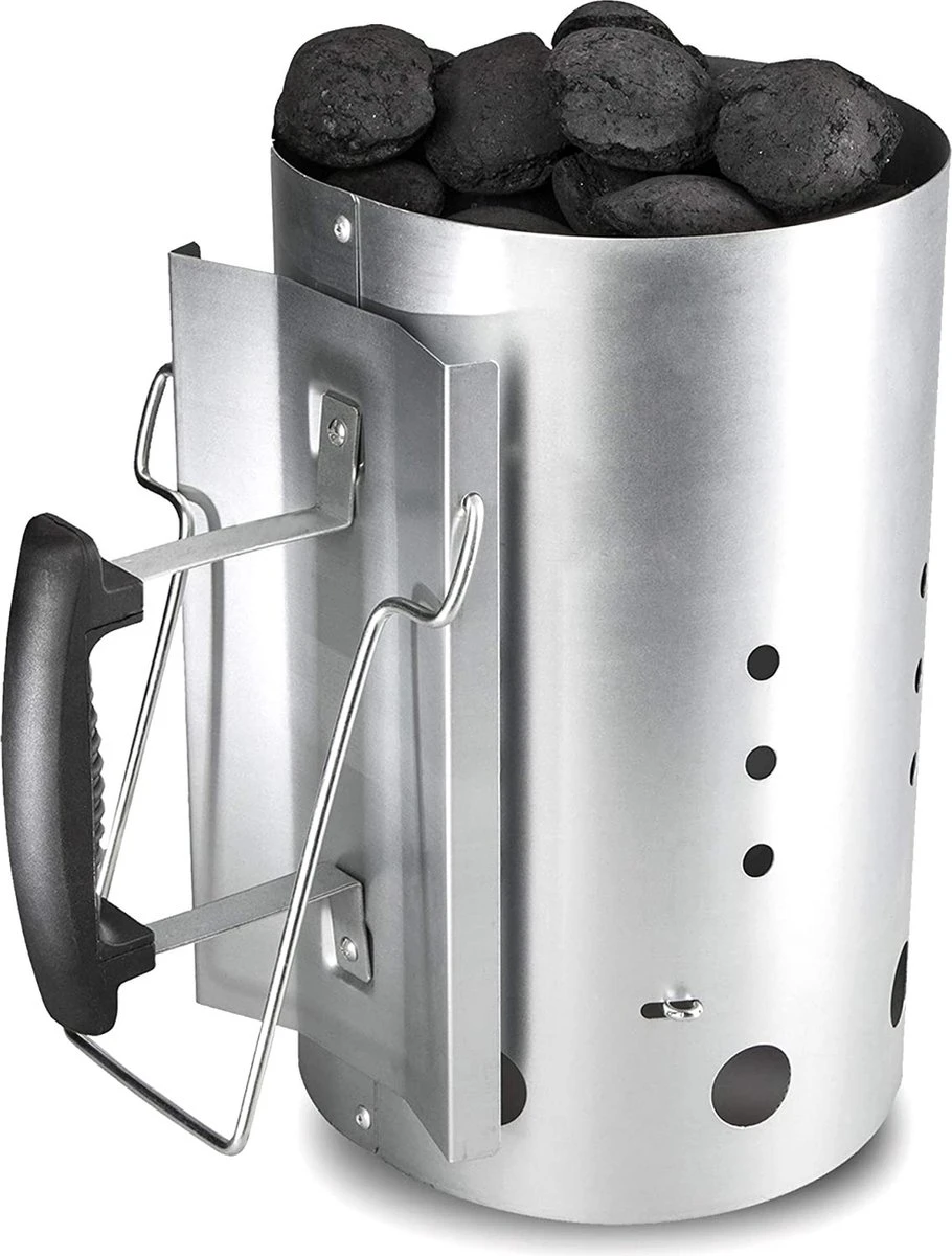 Kolen Starter GROOT - Brikettenstarter Met Veiligheidshandgreep - Snelstarter Voor Barbecue - BBQ Houtskool Starter 4 Kolen Starter GROOT - Brikettenstarter Met Veiligheidshandgreep - Snelstarter Voor Barbecue - BBQ Houtskool Starter - Afbeelding 2