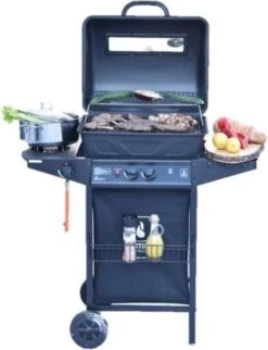 Halifax Gasbarbecue 5,5 KW - Buitenkeuken Met Lavasteen Grillplaat En Gaspit - 100x98 Cm -Keuken BBQ 921x1200 2
