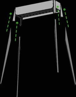 Spiedini Saté-bbq Bali 80 - Saté Houtskoolbarbecue Met Horizontaal Rooster - 80 Cm Lang, 11 Cm Breed - Materiaal: Gealuminiseerd Ijzer -Keuken BBQ 938x1200