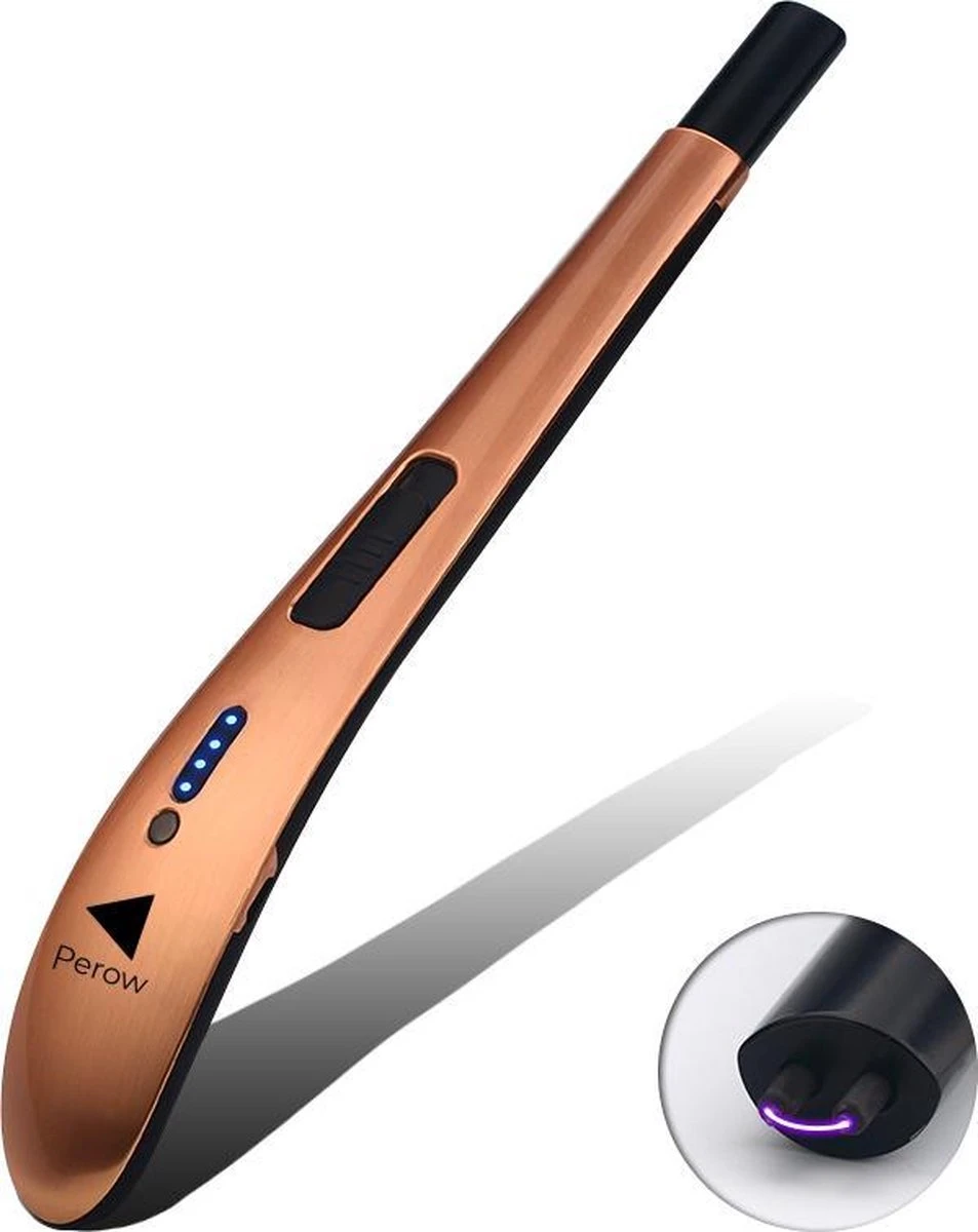 Oplaadbare Lange Elektrische Aansteker - Rose Goud - Duurzame Plasma Aansteker - Inclusief Cadeauverpakking - BBQ - Kaarsen 6 Oplaadbare Lange Elektrische Aansteker - Rose Goud - Duurzame Plasma Aansteker - Inclusief Cadeauverpakking - BBQ - Kaarsen - Afbeelding 4
