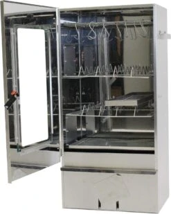 2-L Home & Garden XL Rookoven - RVS - 80x40x28 Cm - 3 Etages -Keuken BBQ 958x1200